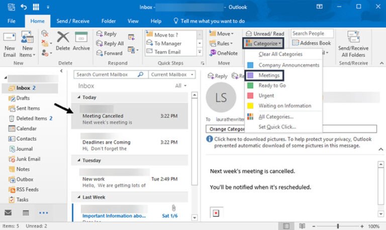 T o th m c cho t ng ng i g i email trong outlook microsoft 365