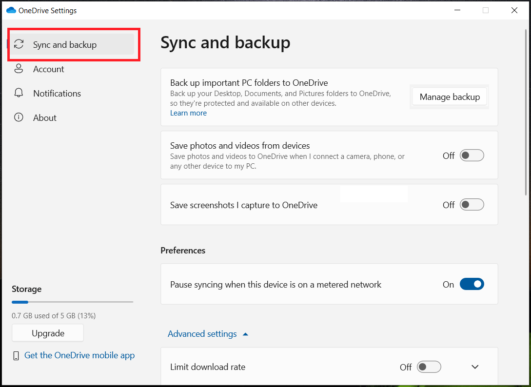 back-up dữ liệu OneDrive